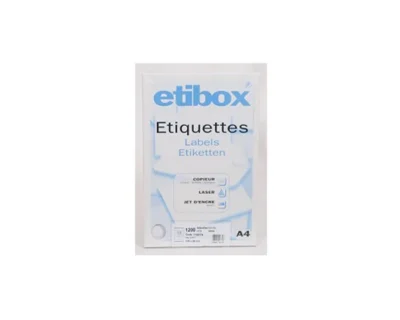 Étiquettes adhésives Etibox 100 feuilles A4 - Formats multiples