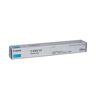 Toner Cyan CANON pour C55XX-EXV51 Yield:60,000 pages 1M
