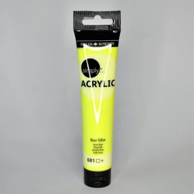 TUBE SIMPLY ACRYLIQUE JAUNE FLUO 75ML